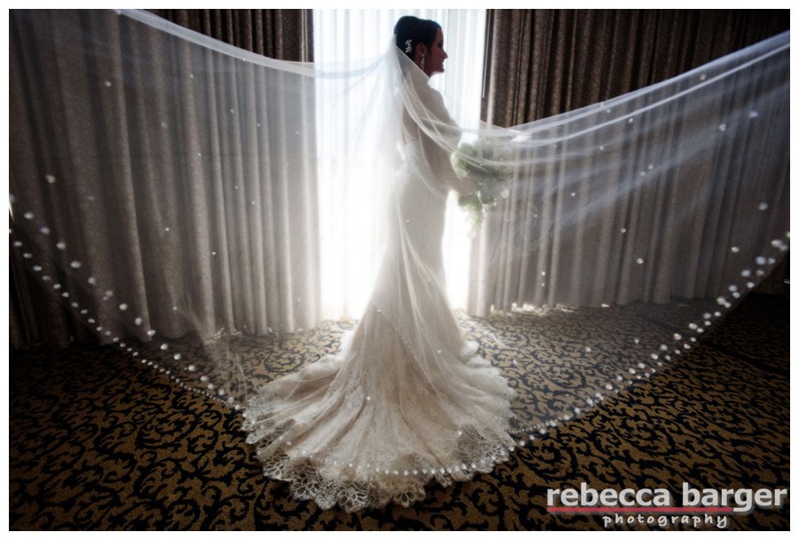 Carissa prepares for her wedding at The Franklin, gorgeous Kenneth Winston gown.