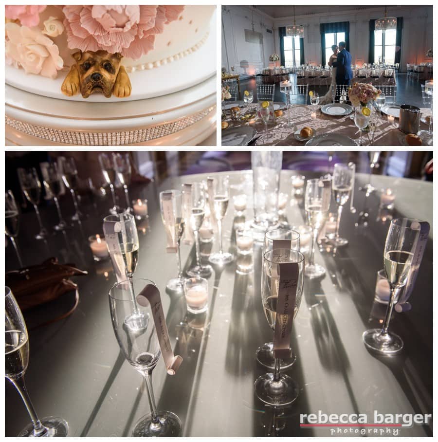 Decor at Cescaphe's Down Town Club, flowers by Beautiful Blooms.