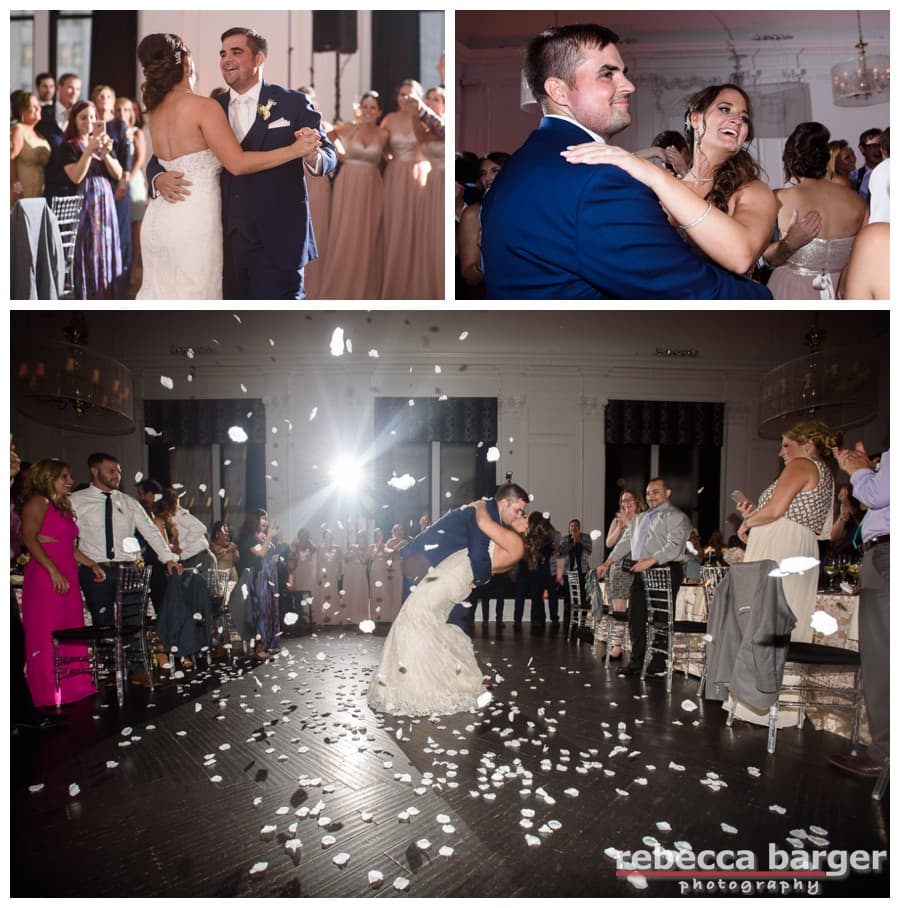 Carissa and Lawrence's first dance at the Down Town Club.