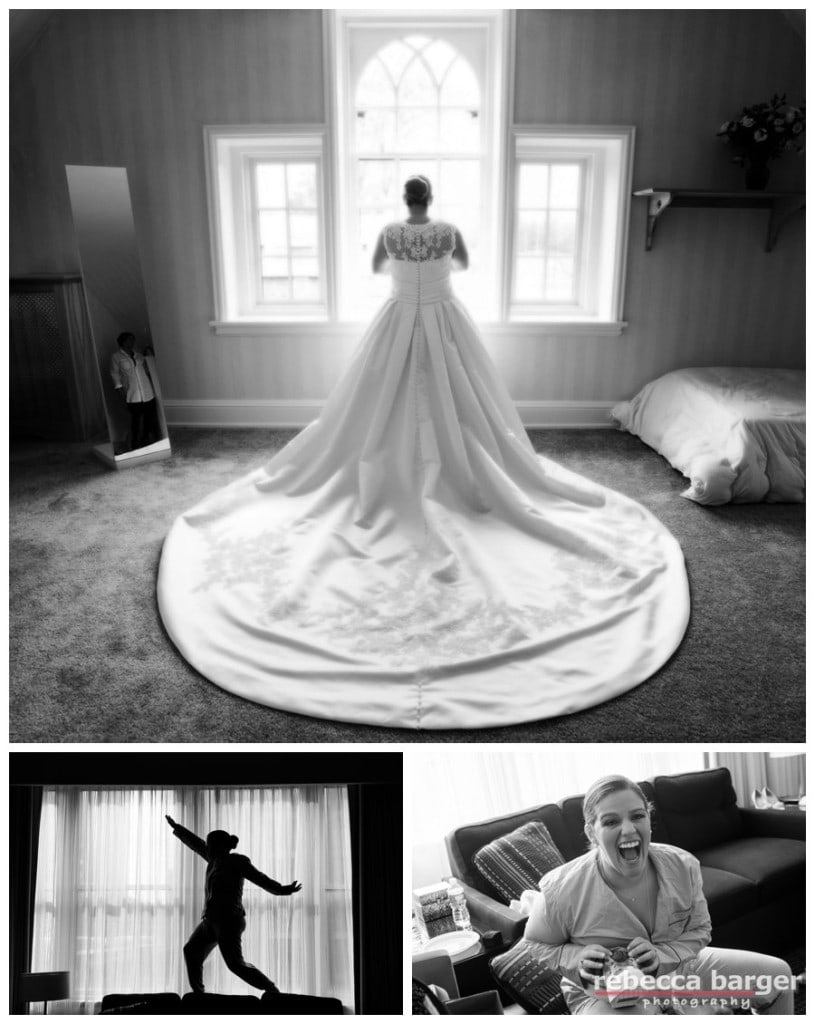 What a glorious wedding gown train, Kiera! Gown by Pronovias, from Van Cleve.