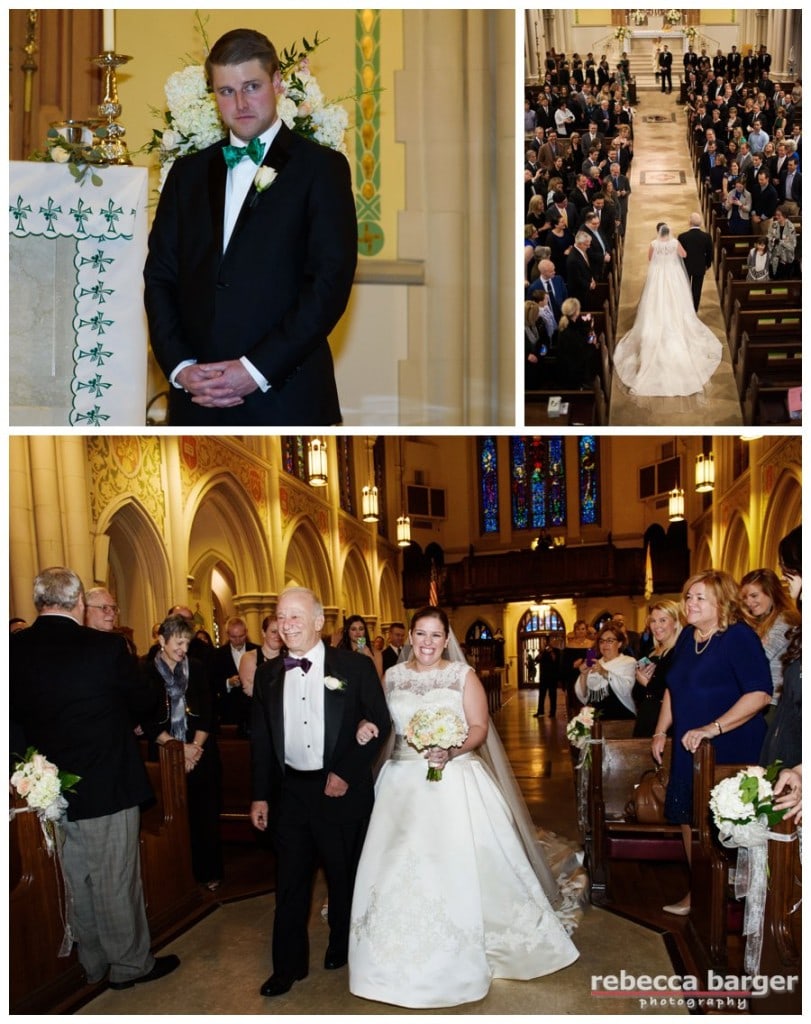 LOVE Mark's face as he watches Kiera proceed down the aisle at St. Bridget's.