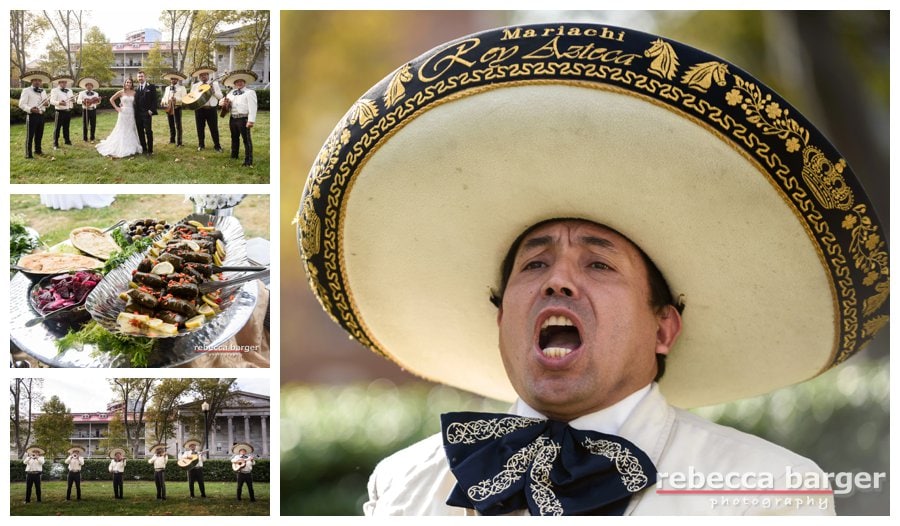 A mariachi band arrives to help celebrate Julie + Mike's wedding!
