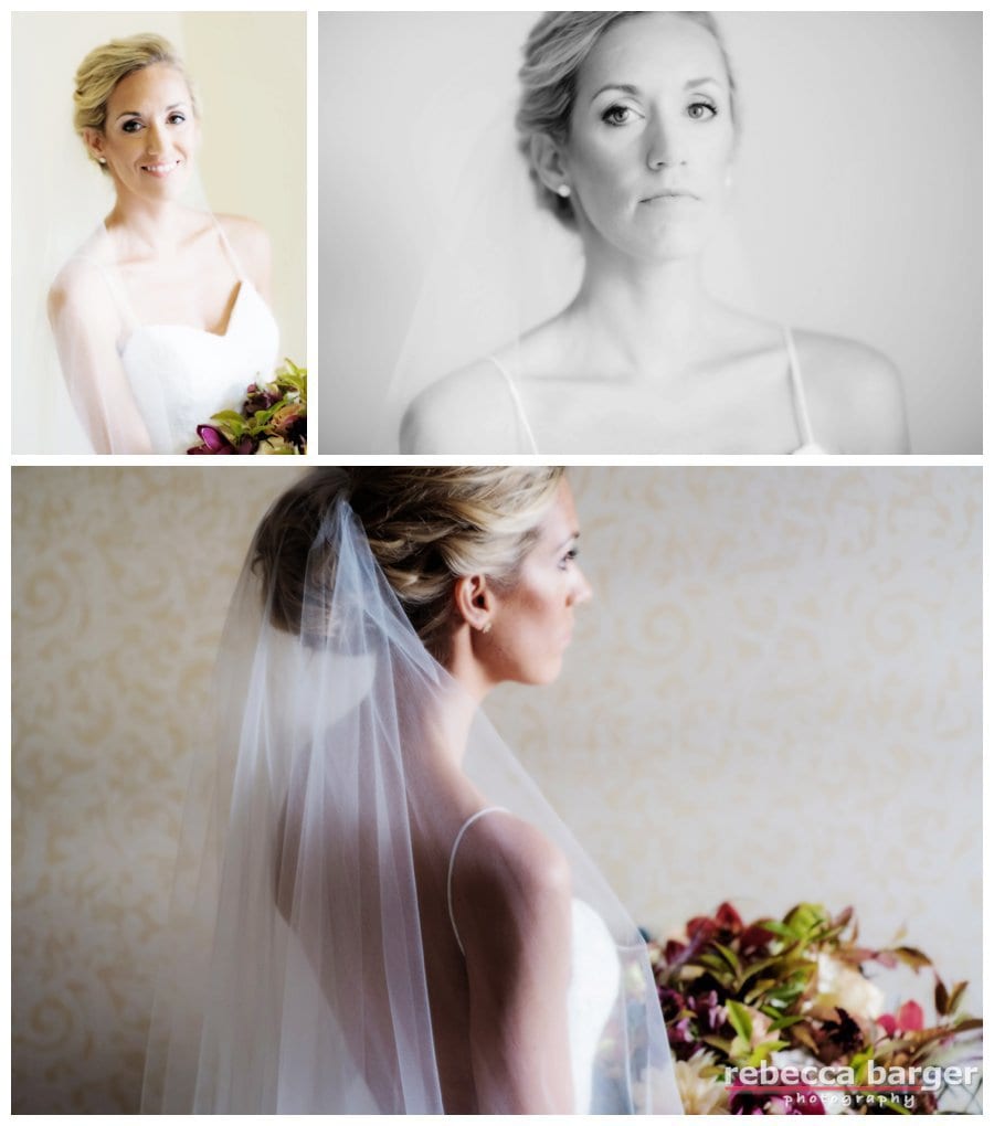 Gorgeous wedding day hair by Up Your Do, cosmetics by Cheekadee and bridal bouquet by Sullivan Owen.