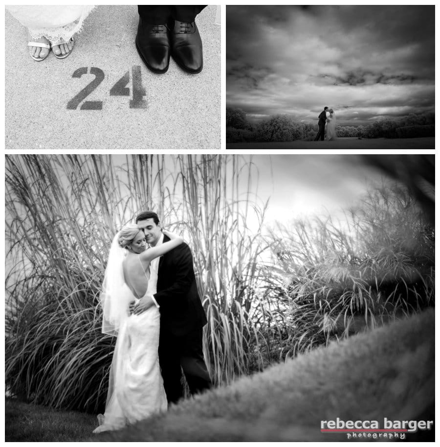 Wedding day images on the golf course of Aronimink Golf Club.