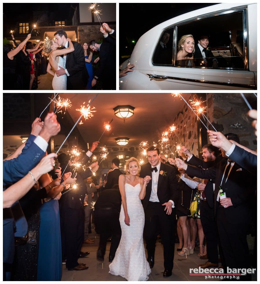 Steph and Zack ended their wedding day with a sparkler exit! Best Wishes Always, Steph + Zack!