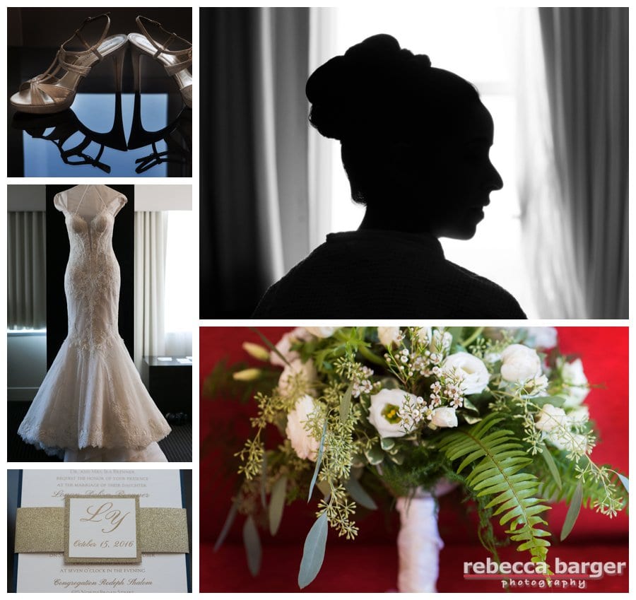Wedding day preparations at Loew's, Philadelphia.