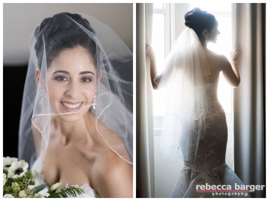 Logan's wedding day hair and makeup by Beautiful Bride's Philly, gown by Prina Tornai.