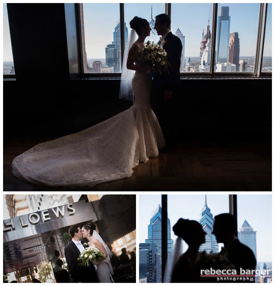Always great to get the Philly skyline in your wedding day photos.
