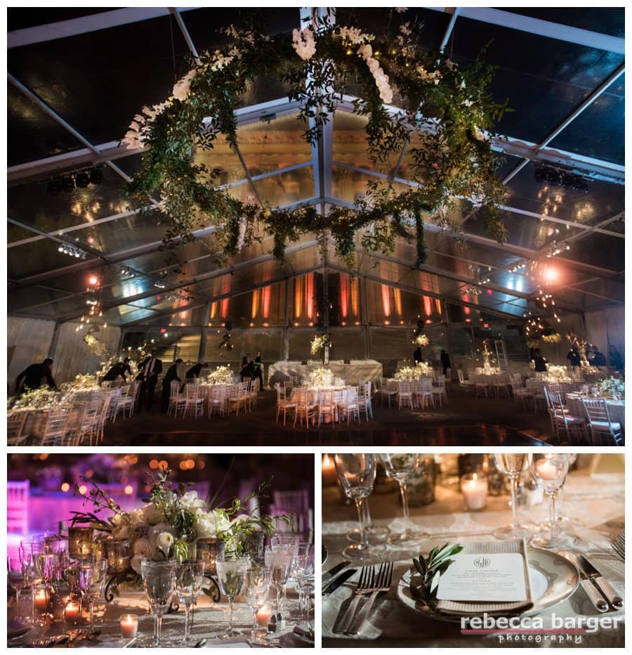 Glass tent decor by Table Art, Stephen Starr Events, Rebecca Barger Photography, Phila.