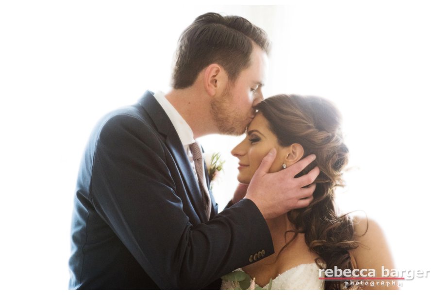 Love this moment between the newlyweds at Knowlton Mansion.