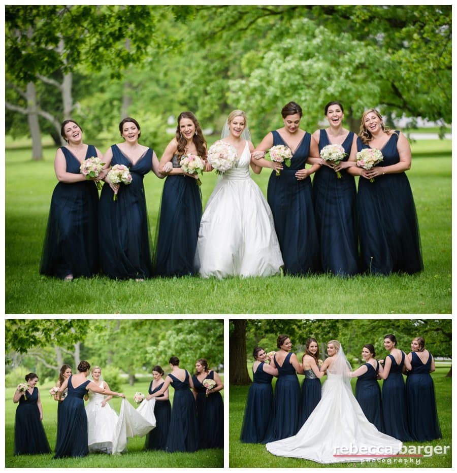Stephanie and her bridesmaids at the Ballroom at Ellis Presere.
