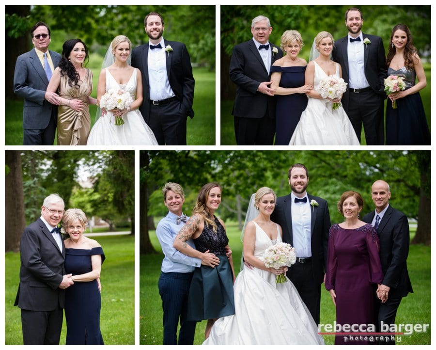 Stephanie and Michael's families.