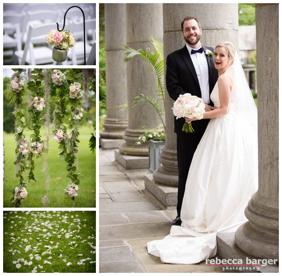 Gorgeous outdoor ceremony decor by Fleur de lis Floral