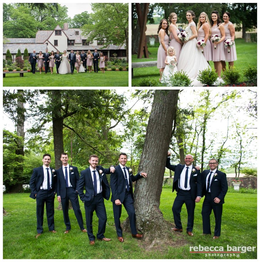 Bridal party at Hotel du Village.