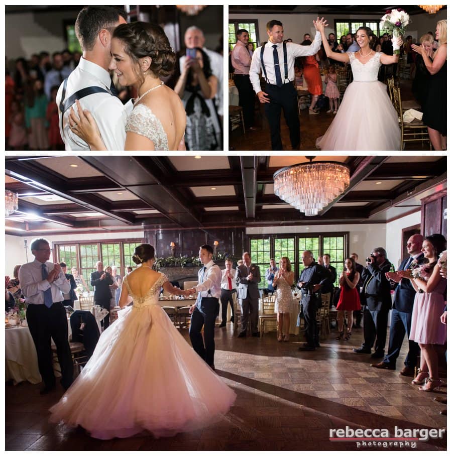 Look at that ballroom gown swirl during Becca and Dave's first dance!