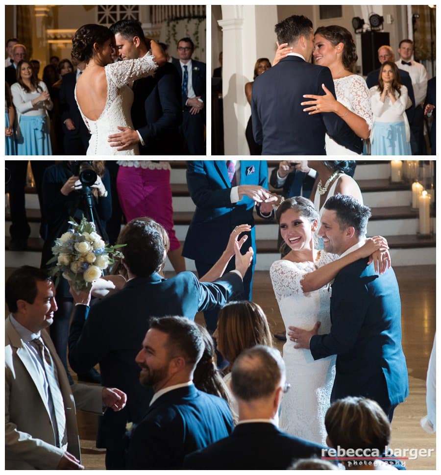 First dance for the newlyweds at The Phila. Cricket Club.