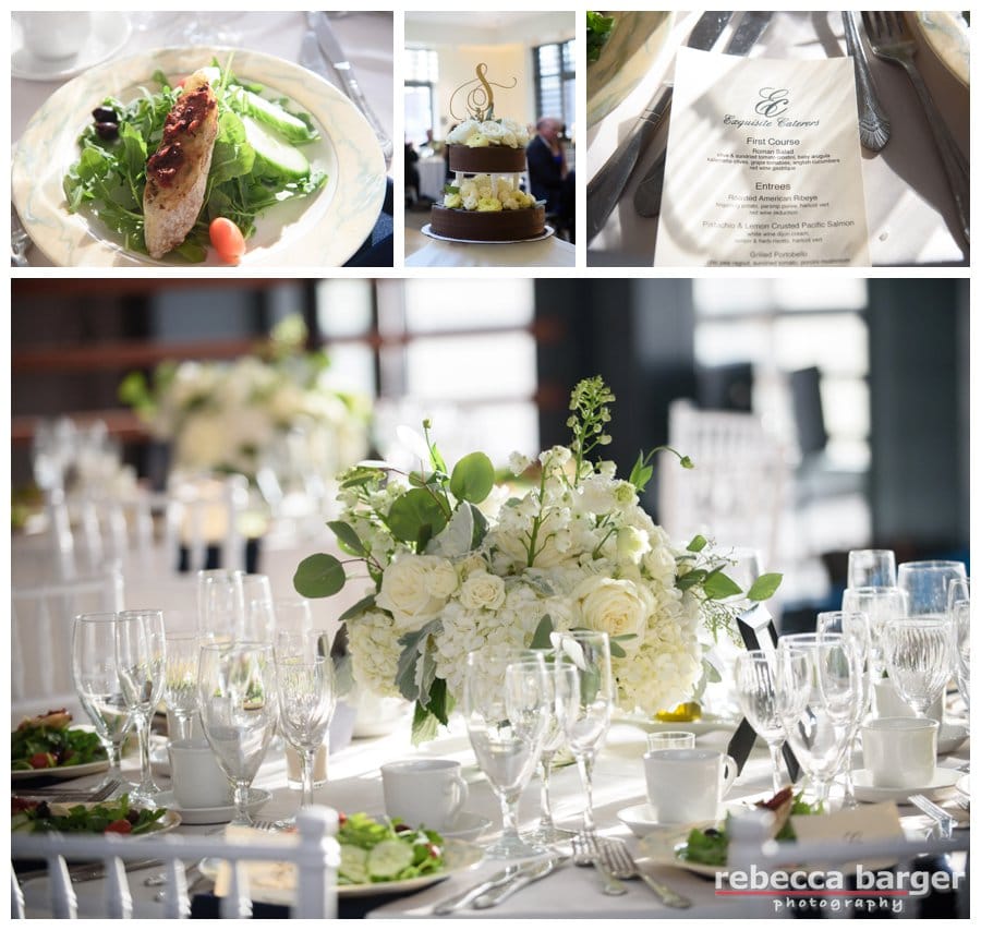 Catering by Exquisite Catering providing Kosher catering, flowers by Sommerfield Designs. Cake by Sweet Freedom Bakery.