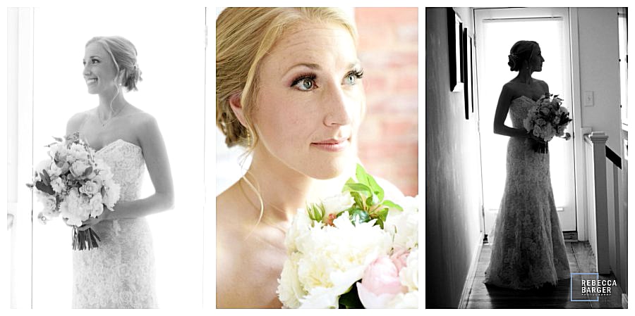Lauren is quite lovely as she is ready for First Look with her fiance, gown from Nicole Bridal.