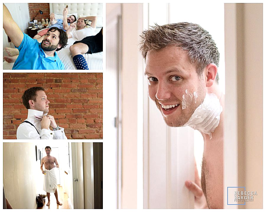 It is not often I have the opportunity to photograph a couple preparing for their wedding day at their home, this allows me to catch photos like these!