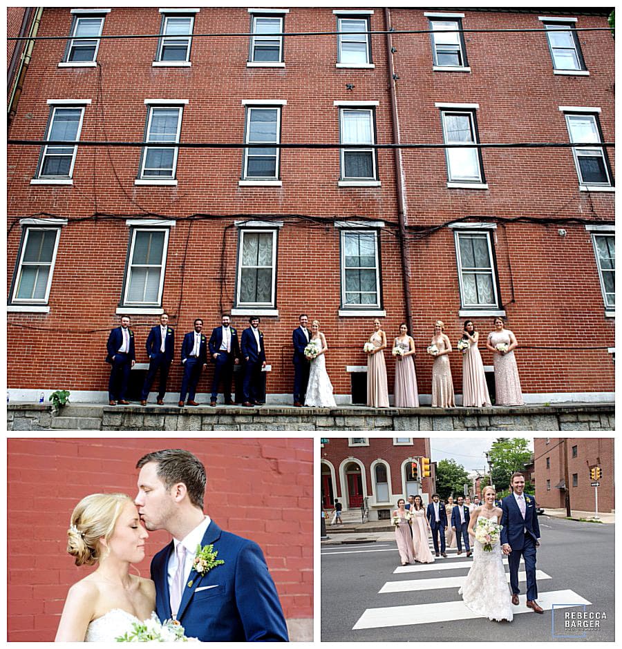 Bridal Party photos in Fairmount, Philly.