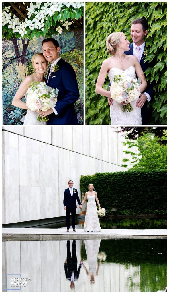 The couple stopped for a few quick photos at The Barnes Museum, Philadelphia.