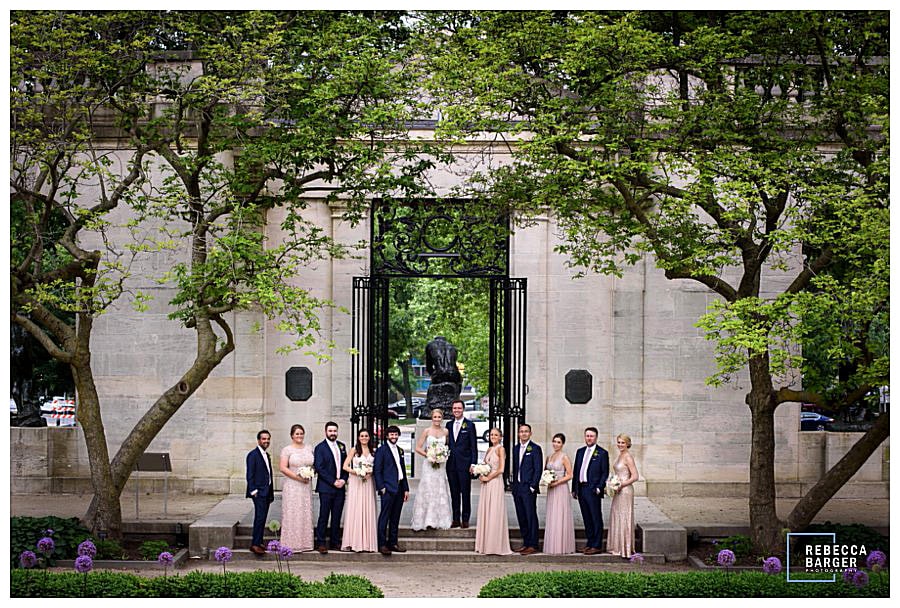 Bridal party at The Rodin in Phila.