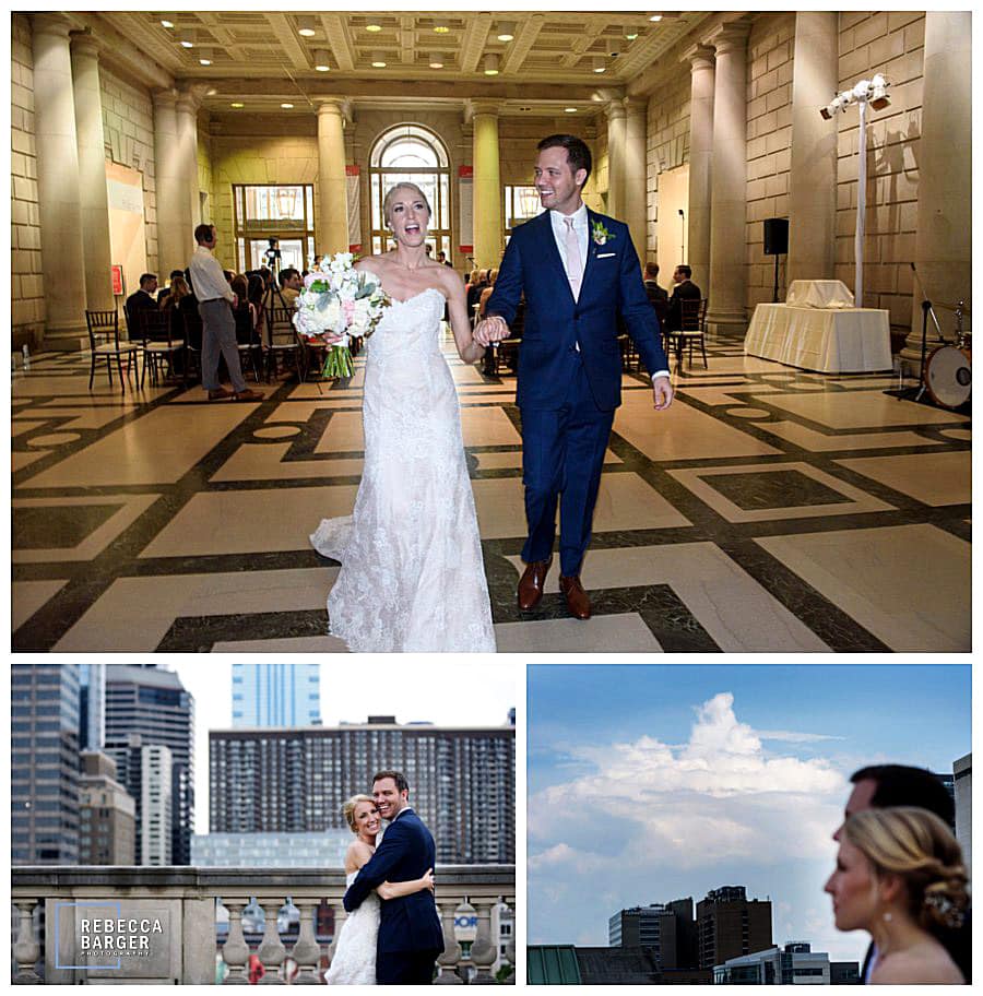 And they're married! Love the rooftop of the library, too!
