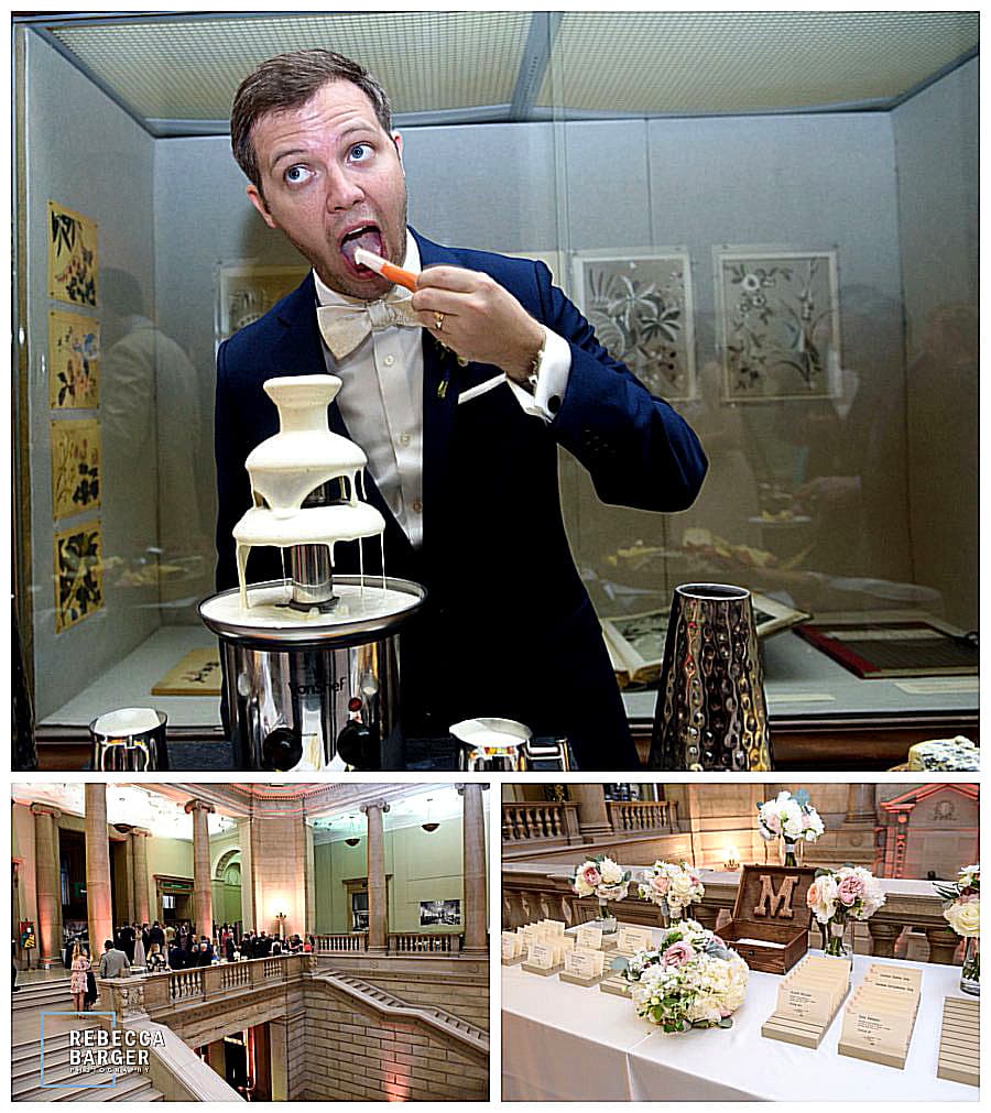 James thing is ranch dressing, his bride surprised him with a ranch dressing fountain!