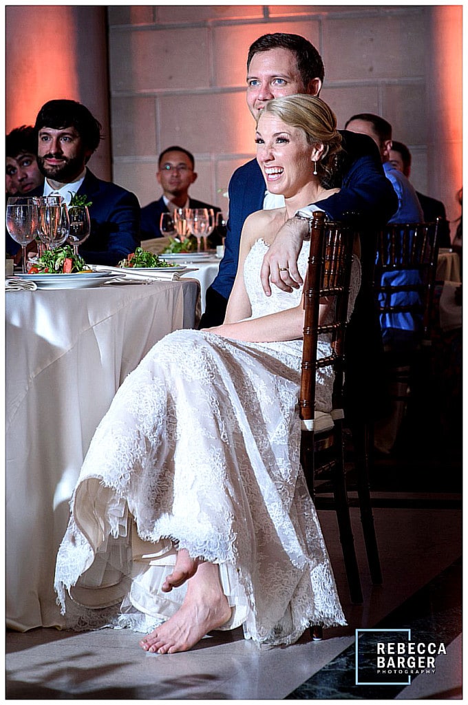 You just have to admire and love a barefoot woman in the most significant gown she'll ever wear! Nicole Bridal.