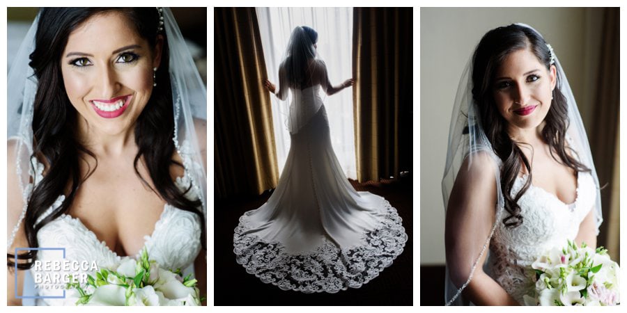 Cosmetics by All Dolled Up, hair by La Bella Sposa, bridal gown from Le Bella Donna and Kristina's Wildflowers!.