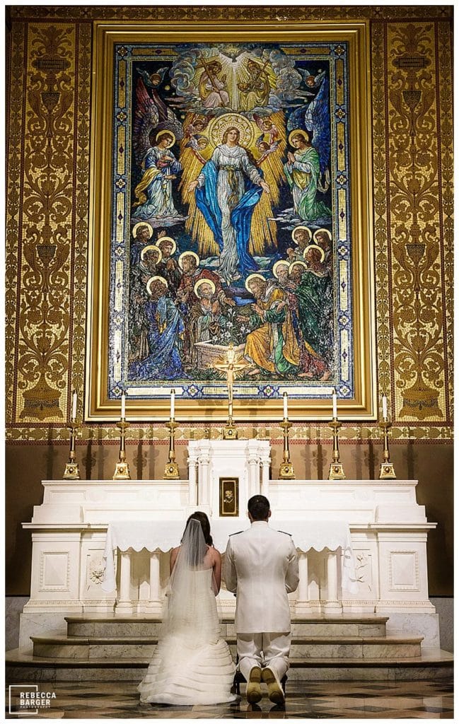 Catholic service presentation to Mary, Basilica