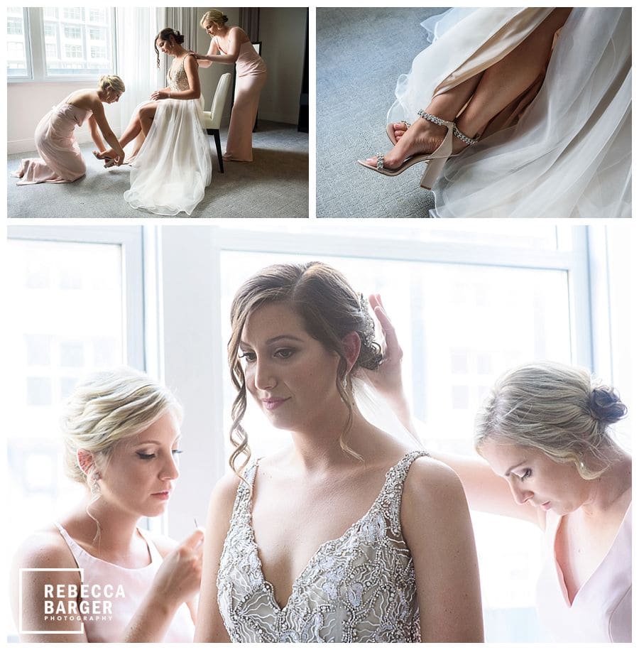 real wedding Hayley Paige philly bridal preparations 