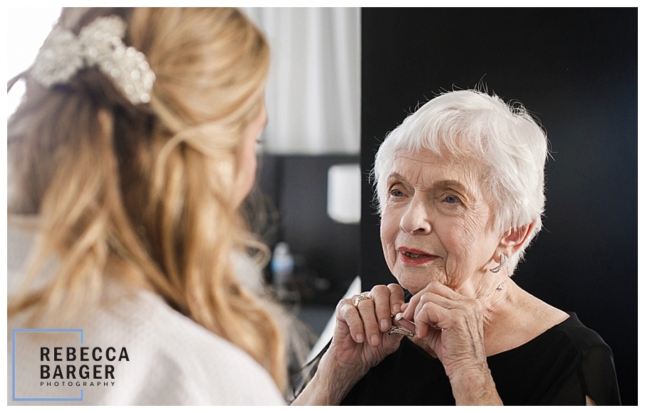 bride's sweet grandmother 