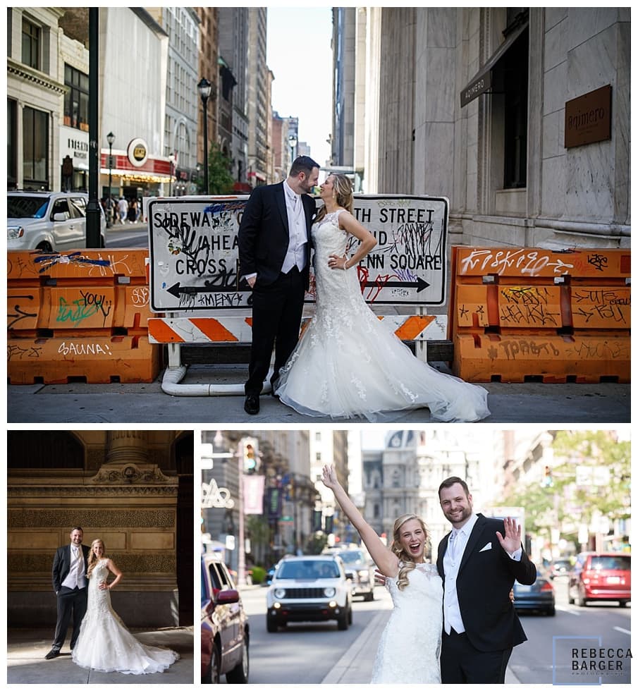 urban street wedding philly